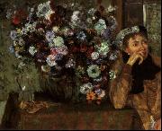 Edgar Degas Madame Valpincon with Chrysanthemums Germany oil painting artist